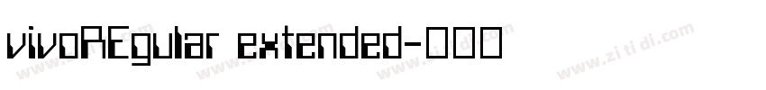 vivoREgular extended字体转换
